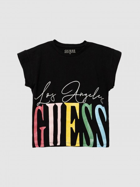 T-Shirt Girl Black Guess