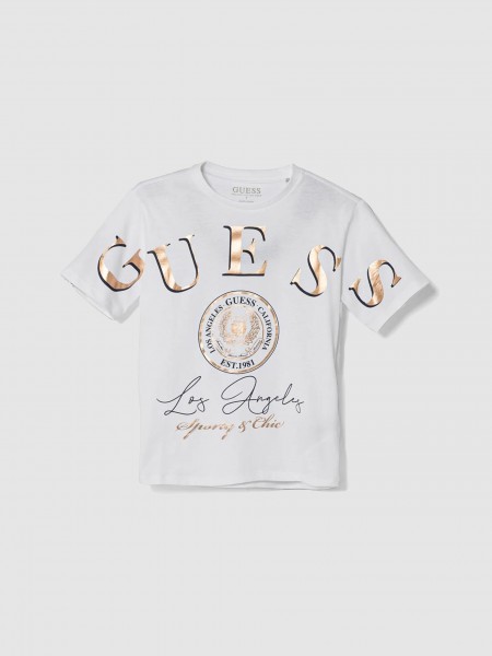 T-Shirt Menina Oversize Ss Tshirt Guess Kids