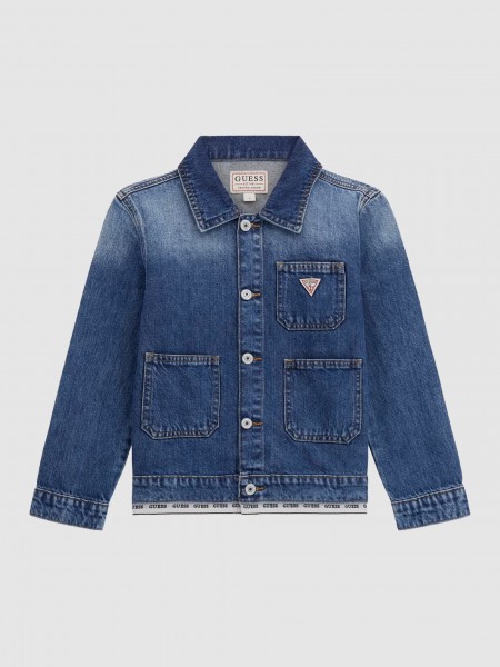 Casaco Menina Rigid Denim Oversize Jacket Guess Kids