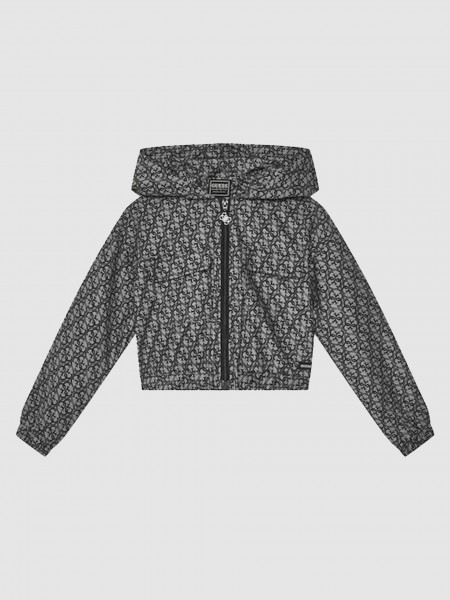 Casaco Menina Hooded Active Top W/ Zip Guess Kids