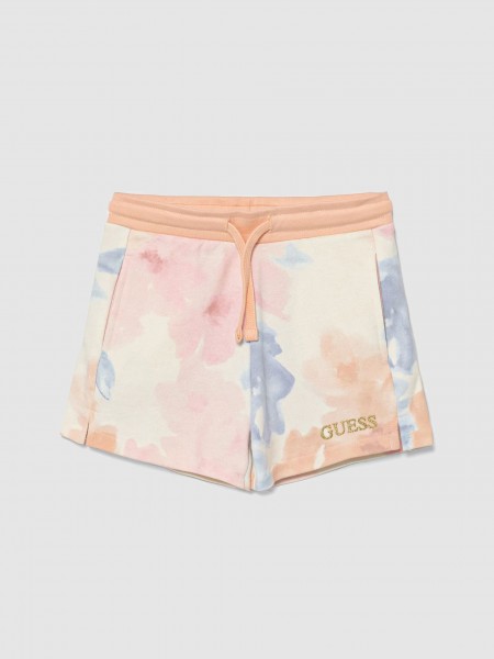 Shorts Baby Girl Salmon Guess