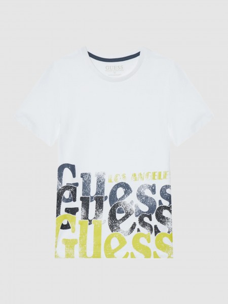 T-Shirt Boy White Guess