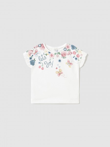 Pullover Baby Girl White Mayoral