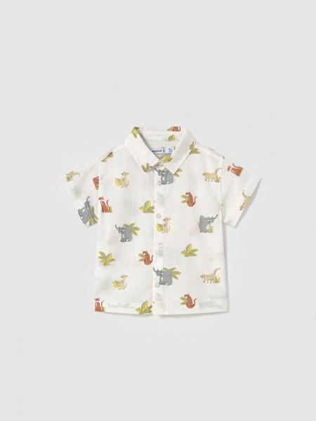 Camisa Bebe Nio Blanco Mayoral