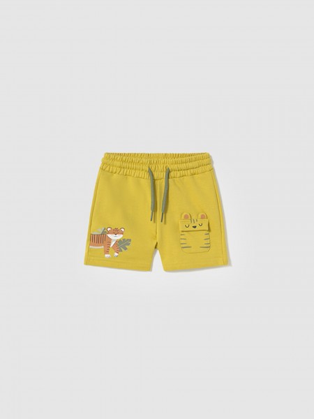 Pantalones Cortos Bebe Nio Amarillo Mayoral