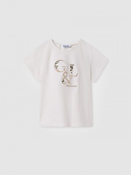 T-Shirt Menina Camiseta Basica Mayoral