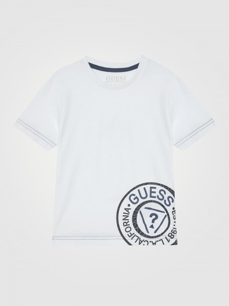 T-Shirt Boy White Guess