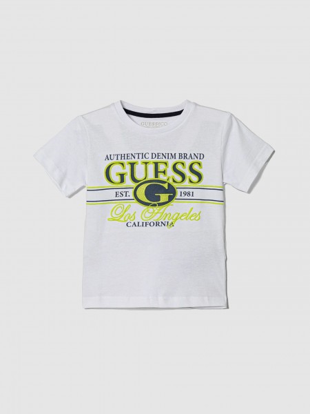 T-Shirt Boy White Guess