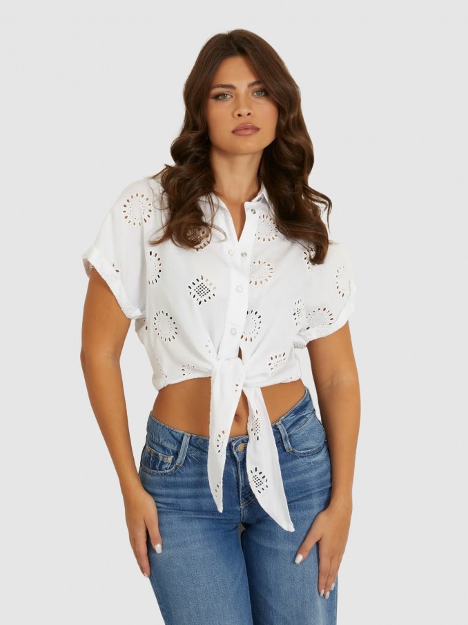 Camisa Mujer Blanco Guess