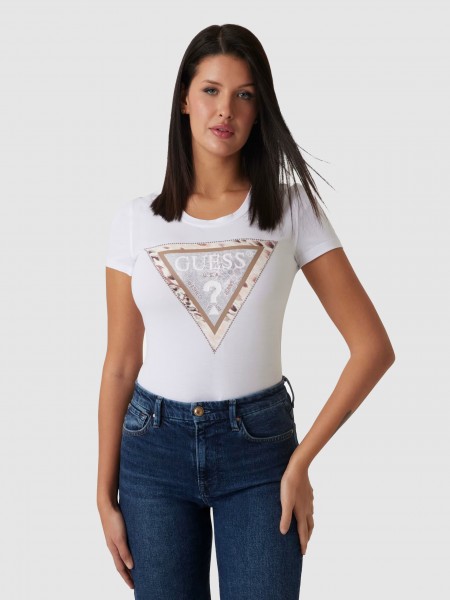 T-Shirt Mulher Cheeta Guess