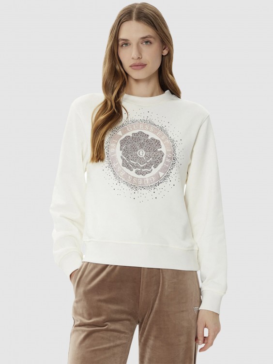 Jersey Mujer Guess Crema Mellmak