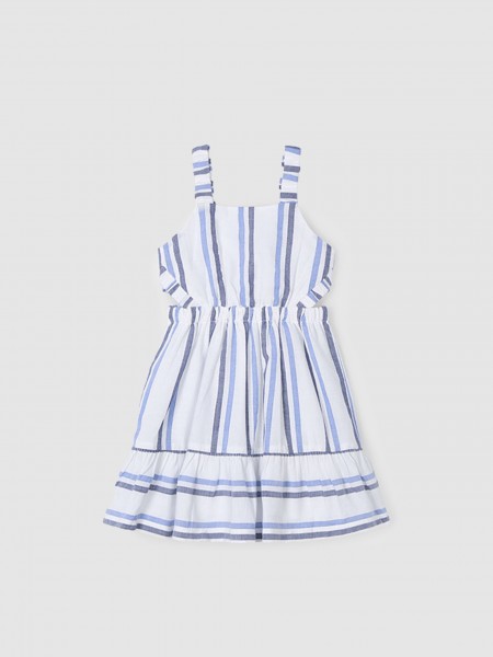 Dress Girl Blue Stripe Mayoral