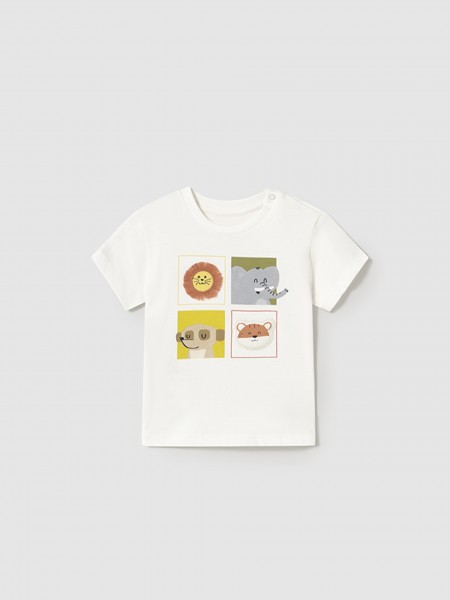 T-Shirt Menino Camiseta Animais Mayoral