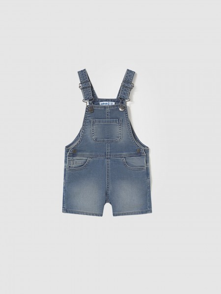 Jardineira Menino Soft Denim Mayoral