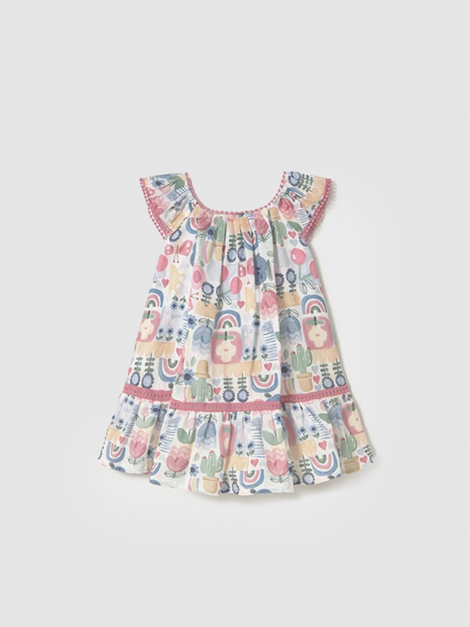 Vestidos Menina Vestido Estampado Mayoral