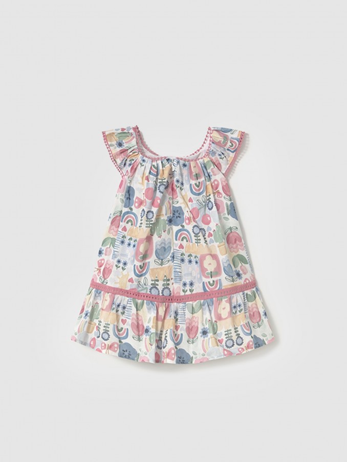 Vestidos Menina Vestido Estampado Mayoral