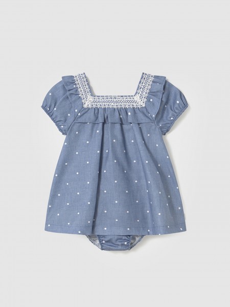 Dress Baby Girl Blue Mayoral