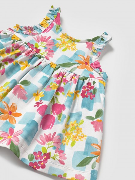 Menina Vestido Estampado C/ Cuequita Mayoral