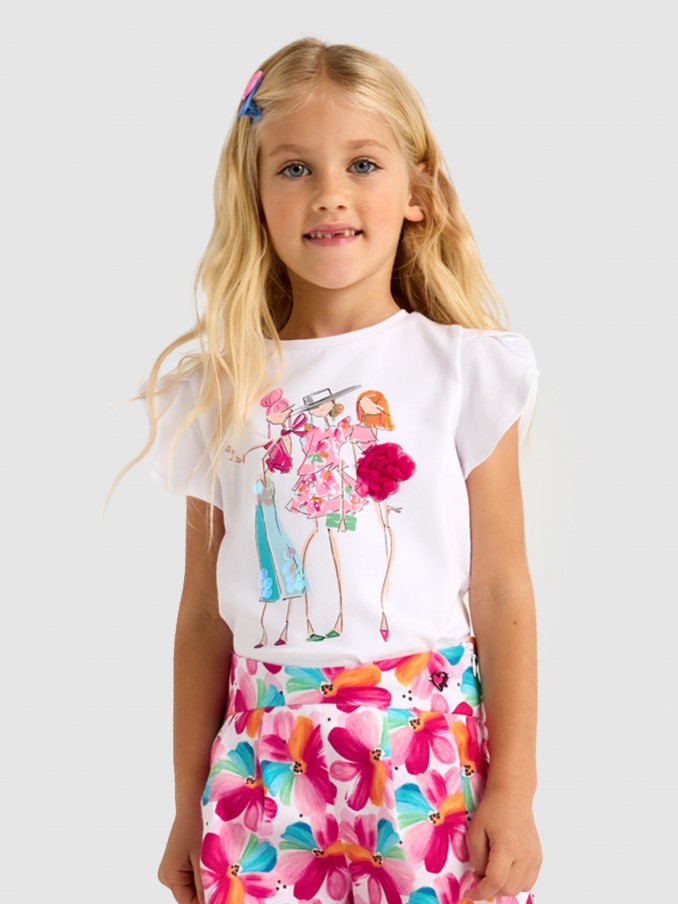 T-Shirt Menina T´shirt Aplicacoes Mayoral