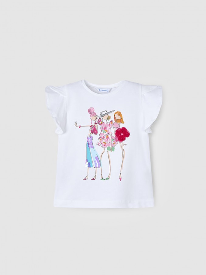 T-Shirt Menina T´shirt Aplicacoes Mayoral