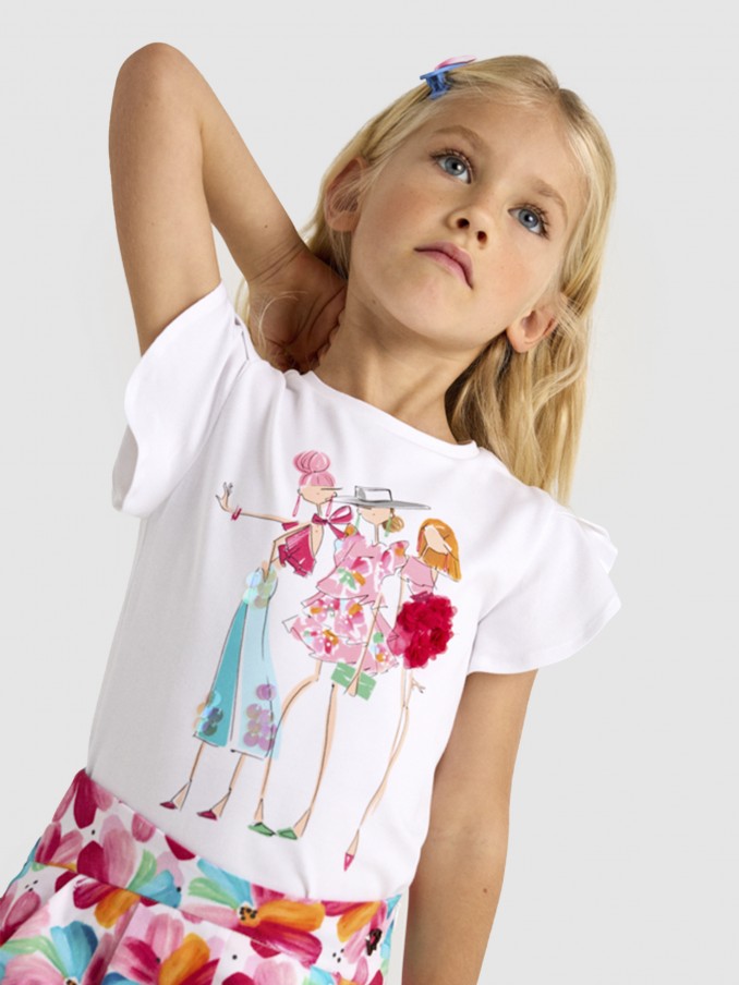 T-Shirt Menina T´shirt Aplicacoes Mayoral