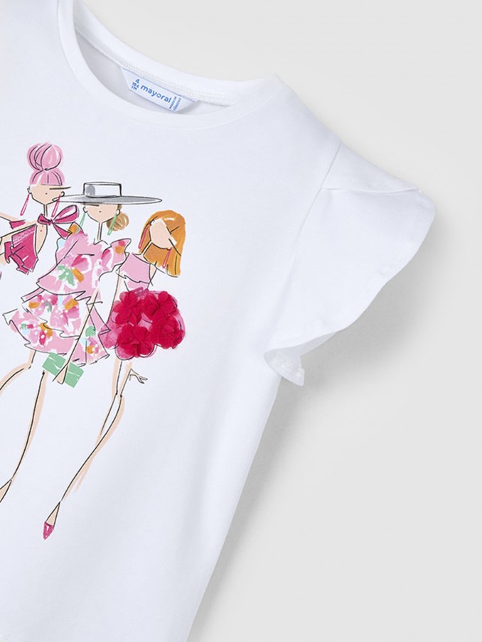 T-Shirt Menina T´shirt Aplicacoes Mayoral