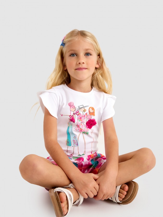 T-Shirt Menina T´shirt Aplicacoes Mayoral