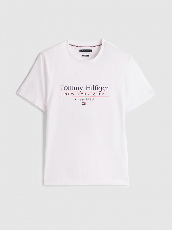 Homem Hilfiger Center Stack Tee Tommy Hilfiger