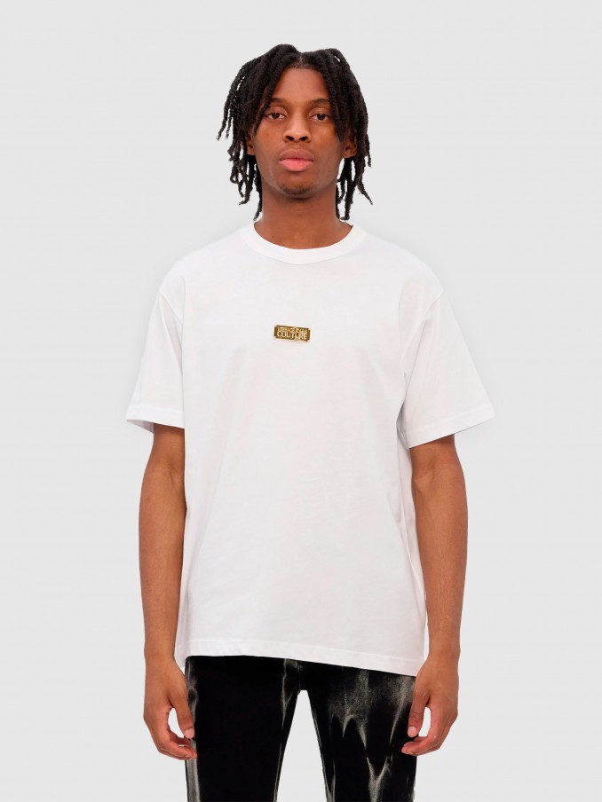 T-Shirt Homem 78Up601 R Placket T-Shirt Versace