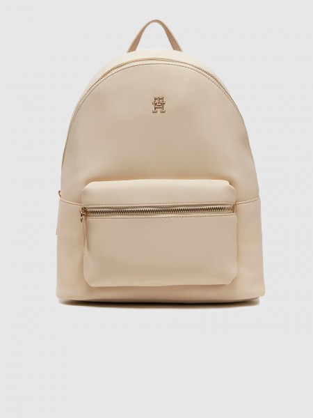 Backpack Woman Cream Tommy Jeans