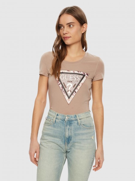 T-Shirt Mulher Cheeta Guess