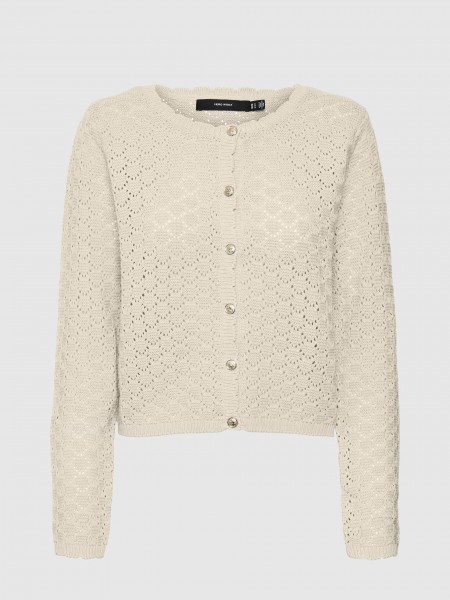 Casaco Mulher Vmjackie Ls O-Neck Cardigan Boo Vero Moda