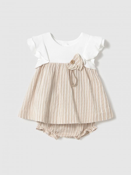 Dress Baby Girl Beige Mayoral