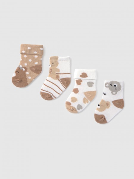 Calcetines Bebe Nia Beige Mayoral