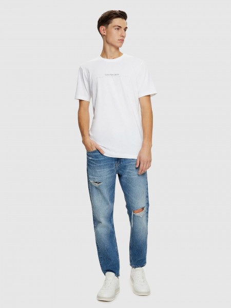 T-Shirt Homem Minimal Logo Tee Calvin Klein
