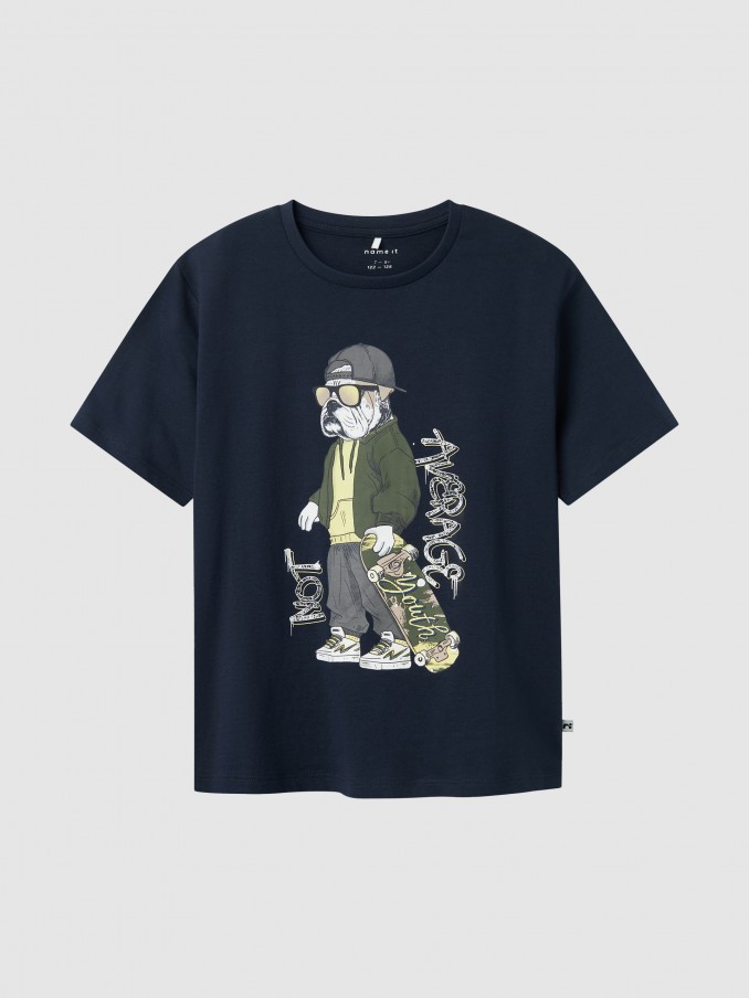 T-Shirt Boy Navy Blue Name It