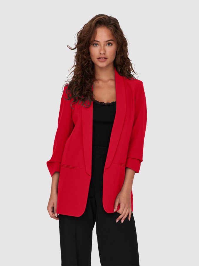 Blazer Mujer Rojo Only