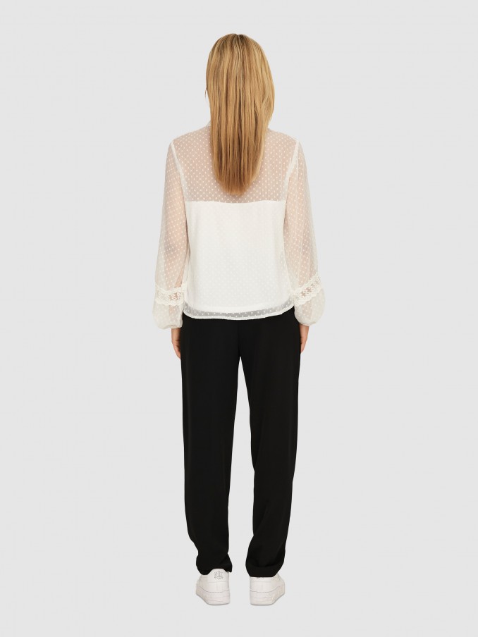 Blusa Mulher Onltessa Eliza Ls Top Wvn Only