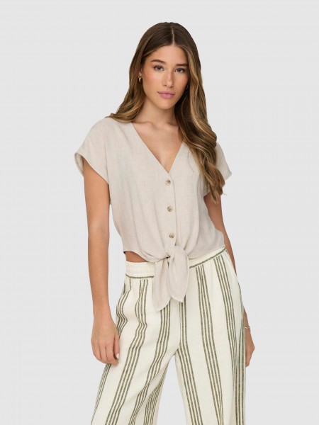 Shirt Woman Beige Only