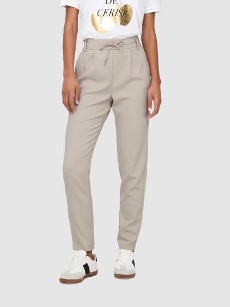Calca Mulher Onlcaro-Poptrash Easy Linen Bl Cc Pnt Only