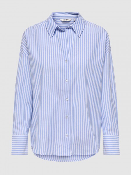 Shirt Woman Blue Stripe Only