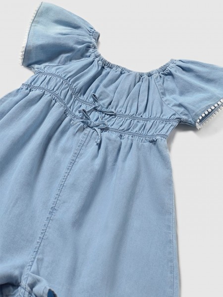 Vestidos Menina Macacao Curto Fluido Mayoral