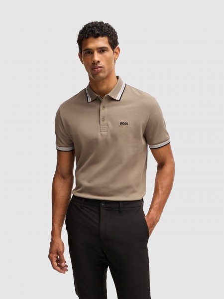 Polo Shirt Man Boss Green