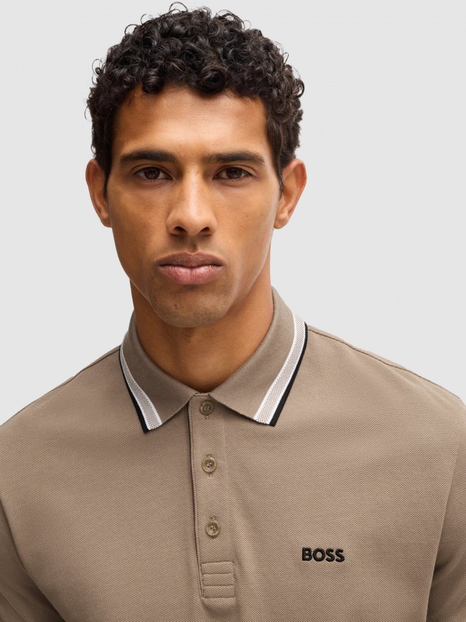 Polo Shirt Man Boss Green