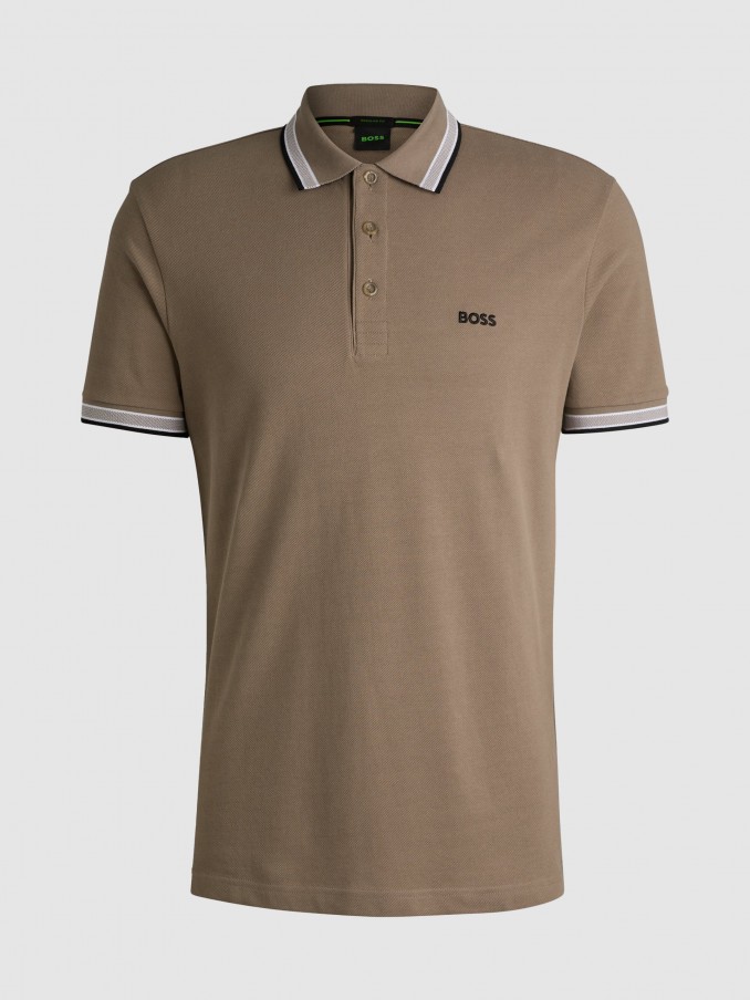 Polo Shirt Man Boss Green
