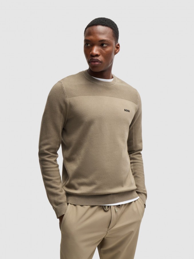 Sueter Hombre Beige Boss Green