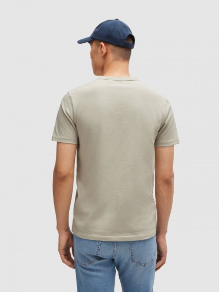 T-Shirt Homem Boss Orange