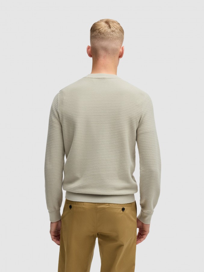 Pullover Man Beige Boss Orange