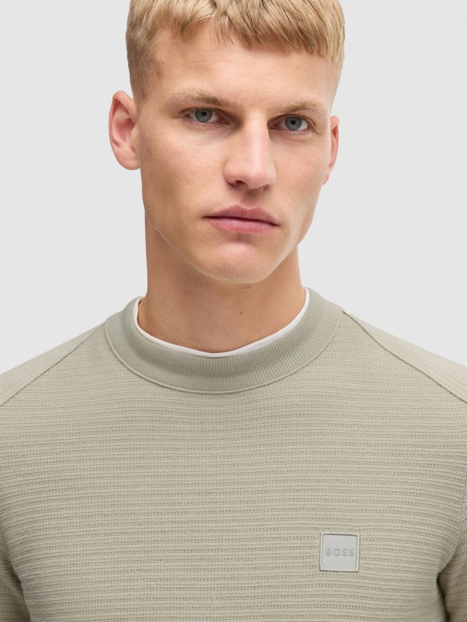 Pullover Man Beige Boss Orange