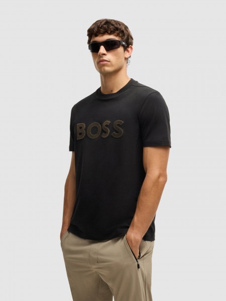 T-Shirt Homem Boss Green